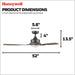 52 in. Indoor Outdoor Ceiling Fans with LED Light Remote, Brown Reversible Black Outdoor Fan, Exterior Fans-6-ErisView