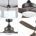 52 in. Indoor Outdoor Ceiling Fans with LED Light Remote, Brown Reversible Black Outdoor Fan, Exterior Fans-8-ErisView