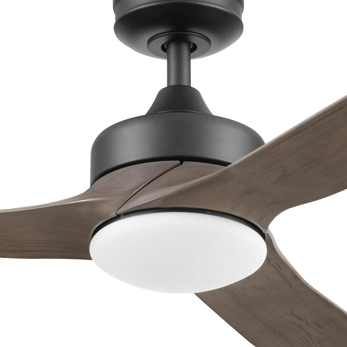 52 in. Indoor Outdoor Ceiling Fans with LED Light Remote, Brown Reversible Black Outdoor Fan, Exterior Fans-9-ErisView