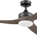 52 in. Indoor Outdoor Ceiling Fans with LED Light Remote, Brown Reversible Black Outdoor Fan, Exterior Fans-1-ErisView