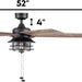 52 in. Indoor Outdoor Farmhouse Ceiling Fan with Light, Pull Chain, Reversible Fan for Summer Winter, Matte Black Outdoor Fan-10-ErisView