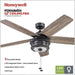 52 in. Indoor Outdoor Farmhouse Ceiling Fan with Light, Pull Chain, Reversible Fan for Summer Winter, Matte Black Outdoor Fan-2-ErisView