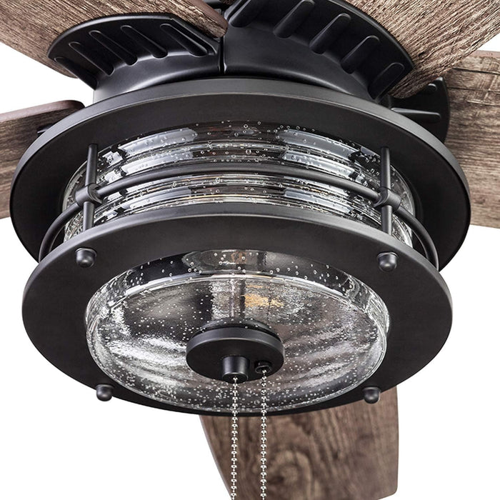 52 in. Indoor Outdoor Farmhouse Ceiling Fan with Light, Pull Chain, Reversible Fan for Summer Winter, Matte Black Outdoor Fan-7-ErisView