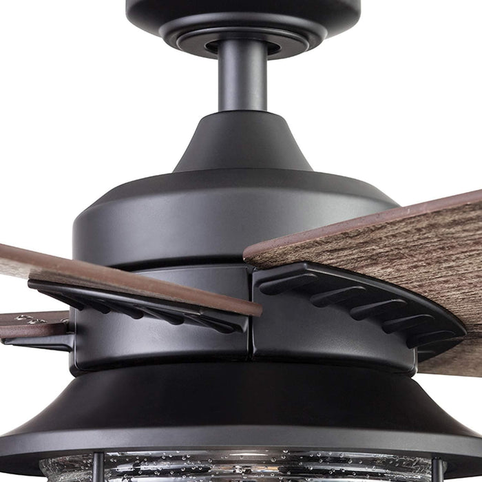 52 in. Indoor Outdoor Farmhouse Ceiling Fan with Light, Pull Chain, Reversible Fan for Summer Winter, Matte Black Outdoor Fan-8-ErisView