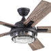 52 in. Indoor Outdoor LED Ceiling Fan with Light, Remote Control, Reversible Fan for Summer Winter, Black Outdoor Fan-11-ErisView