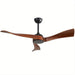 52 in. Indoor Outdoor Modern Ceiling Fan without Light with Solid Wood Blade Reversible Ceiling Fan for Porch-ErisView