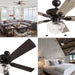 52 in. Indoor Outdoor Modern Farmhouse Ceiling Fan with Light, Bronze LED Ceiling Fan with Light Pull Chain, Reversible Ceiling Fan Summer Winter-2-ErisView
