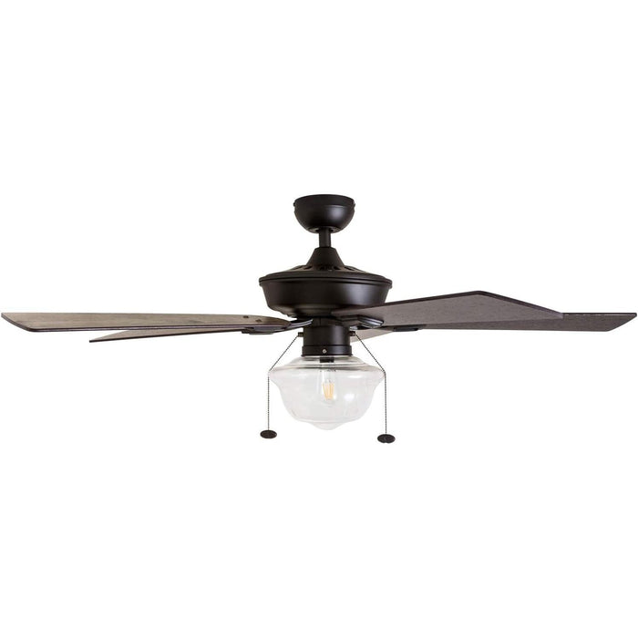 52 in. Indoor Outdoor Modern Farmhouse Ceiling Fan with Light, Bronze LED Ceiling Fan with Light Pull Chain, Reversible Ceiling Fan Summer Winter-7-ErisView