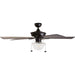 52 in. Indoor Outdoor Modern Farmhouse Ceiling Fan with Light, Bronze LED Ceiling Fan with Light Pull Chain, Reversible Ceiling Fan Summer Winter-7-ErisView