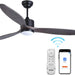 52 in. Indoor Outdoor Reversible Silent Ceiling Fan, Wood Ceiling Fan with Lights and Remote, 3 Blade Propeller Smart Ceiling Fan for Bedroom Living Room-14-ErisView