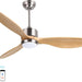 52 in. Indoor Outdoor Reversible Silent Ceiling Fan, Wood Ceiling Fan with Lights and Remote, 3 Blade Propeller Smart Ceiling Fan for Bedroom Living Room-21-ErisView
