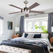52 in. Indoor Outdoor Reversible Silent Ceiling Fan, Wood Ceiling Fan with Lights and Remote, 3 Blade Propeller Smart Ceiling Fan for Bedroom Living Room-39-ErisView