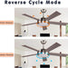 52 in. Indoor Outdoor Reversible Silent Ceiling Fan, Wood Ceiling Fan with Lights and Remote, 3 Blade Propeller Smart Ceiling Fan for Bedroom Living Room-41-ErisView