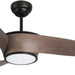 52 in. Indoor Outdoor Reversible Silent Ceiling Fan, Wood Ceiling Fan with Lights and Remote, 3 Blade Propeller Smart Ceiling Fan for Bedroom Living Room-42-ErisView