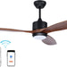 52 in. Indoor Outdoor Reversible Silent Ceiling Fan, Wood Ceiling Fan with Lights and Remote, 3 Blade Propeller Smart Ceiling Fan for Bedroom Living Room-8-ErisView