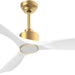 52 in. Indoor Outdoor Smart Ceiling Fan with Lights and Remote Control, White Gold Reversible Quiet Ceiling Fan for Bedroom Patio-1-ErisView