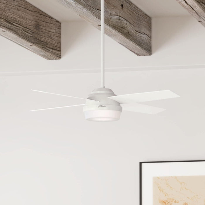 52 in. Indoor White LED Ceiling Fan with Remote Control, Modern Ceiling Fan with Bright Light, Reversible Ceiling Fan Winter Summer-3-ErisView