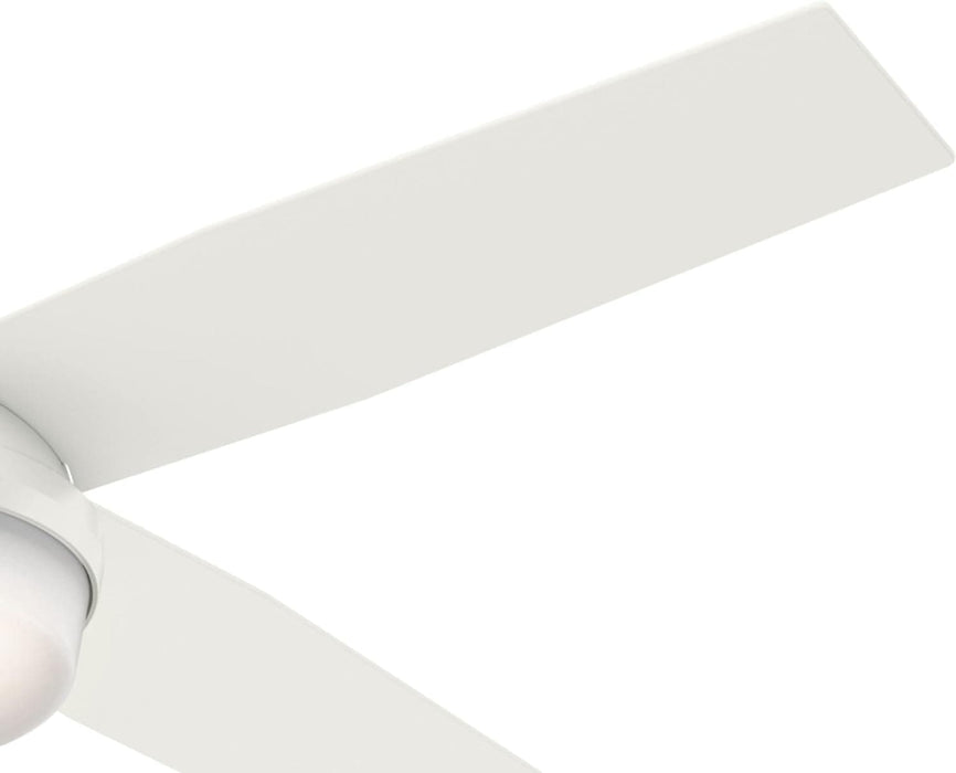 52 in. Indoor White LED Ceiling Fan with Remote Control, Modern Ceiling Fan with Bright Light, Reversible Ceiling Fan Winter Summer-8-ErisView
