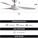 52 in. Industrial Ceiling Fan NO Light, Mid Century Ceiling Fan with Remote, 3 Walnut Blade Indoor Ceiling Fan for Kitchen Bedroom Living Room-15-ErisView