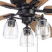 52 in. Industrial Farmhouse Ceiling Fan with Light, Flush Mount LED Ceiling Fan with Light, Pull Chain, Reversible Ceiling Fan Summer Winter-11-ErisView