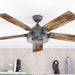 52 in. Industrial Looking Ceiling Fan, LED Ceiling Fan with Light and Remote, Reversible Ceiling Fan Winter Summer-10-ErisView