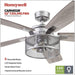 52 in. Industrial Style Ceiling Fans, Indoor Ceiling Fan and Light Remote Control-2-ErisView