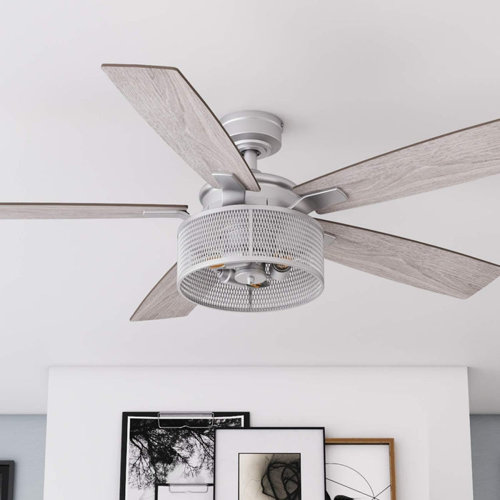 52 in. Industrial Style Ceiling Fans, Indoor Ceiling Fan and Light Remote Control-3-ErisView