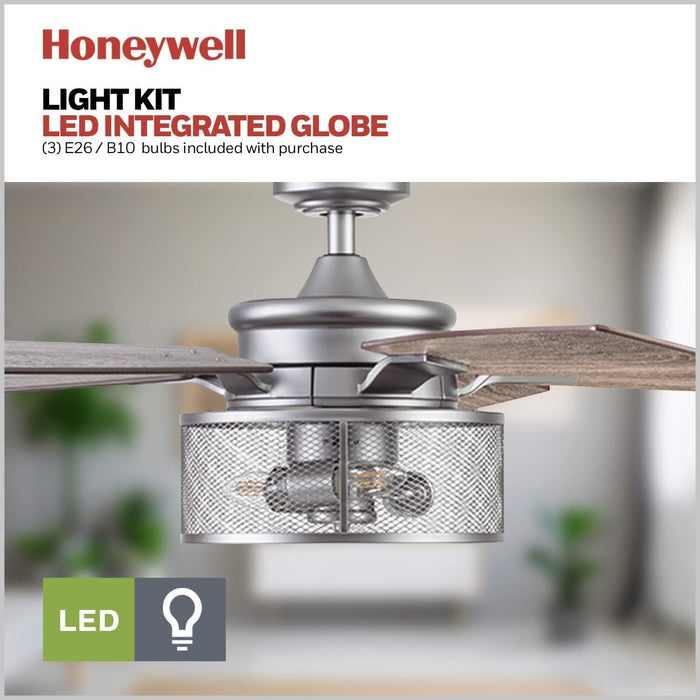52 in. Industrial Style Ceiling Fans, Indoor Ceiling Fan and Light Remote Control-6-ErisView
