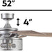 52 in. Industrial Style Ceiling Fans, Indoor Ceiling Fan and Light Remote Control-8-ErisView