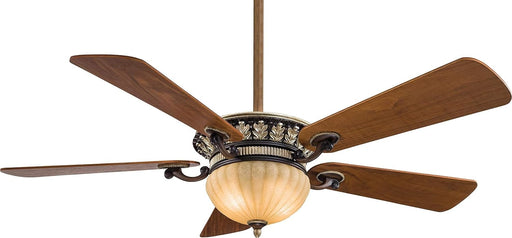 52 in. LED Ceiling Fan and Light, Natural Walnut Ceiling Fan -1-ErisView