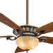 52 in. LED Ceiling Fan and Light, Natural Walnut Ceiling Fan -1-ErisView