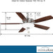 52 in. LED Energy Efficient Ceiling Fans with Pull Chain, Dark Walnut Reversible Brushed Nickel Ceiling Fan-3-ErisView