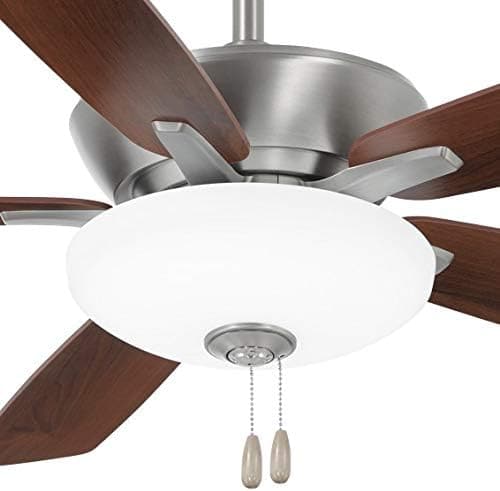 52 in. LED Energy Efficient Ceiling Fans with Pull Chain, Dark Walnut Reversible Brushed Nickel Ceiling Fan-5-ErisView