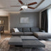 52 in. LED Energy Efficient Ceiling Fans with Pull Chain, Dark Walnut Reversible Brushed Nickel Ceiling Fan-7-ErisView