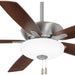 52 in. LED Energy Efficient Ceiling Fans with Pull Chain, Dark Walnut Reversible Brushed Nickel Ceiling Fan-1-ErisView