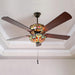 52 in. LED Unique Ceiling Fans, Charming Antique Ceiling Fans Light Fixture-6-ErisView