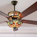 52 in. LED Unique Ceiling Fans, Charming Antique Ceiling Fans Light Fixture-7-ErisView