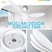 52 in. Low Profile Ceiling Fan with Light and Remote, Dimmable Noiseless Flush Mount Ceiling Fan for Bedroom, Reversible Ceiling Fan Winter Summer-5-ErisView