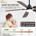 52 in. Low Profile Ceiling Fan with Light and Remote, Quiet Ceiling Fans with Lights for Bedroom Living Room Patio-5-ErisView