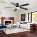 52 in. Low Profile Ceiling Fan with Light and Remote, Quiet Ceiling Fans with Lights for Bedroom Living Room Patio-8-ErisView