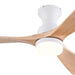 52 in. Low Profile Ceiling Fan with Light and Remote, Quiet Reversible Flush Mount Ceiling Fan, Wood Hugger Ceiling Fans, Indoor Outdoor Ceiling Fans-1-ErisView