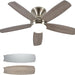 52 in. Low Profile Ceiling Fan with Remote, Flush Mount Ceiling Fan and Light, Reversible Dimmable Wood Ceiling Fan for Bedroom Living Room Dining Room-1-ErisView
