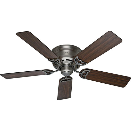 52 in. Low Profile Indoor Antique Traditional Ceiling Fans without Lights, Ceiling Fan with Reversible Blades Pull Chains Whisper Wind Motor-1-ErisView