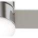 52 in. Low Profile Indoor Ceiling Fan with LED Light and Remote Control, Brushed Nickel Ceiling Fan-10-ErisView