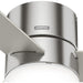 52 in. Low Profile Indoor Ceiling Fan with LED Light and Remote Control, Brushed Nickel Ceiling Fan-11-ErisView