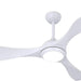 52 in. Low Profile Modern Ceiling Fan with Lights, White Ceiling Fan with Remote, 3 Blade Reversible Quietest Fan For Sleeping-1-ErisView