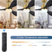 52 in. Luxury Ceiling Fans with Light and Remote Control, Modern Gold Black Ceiling Fan, 3 Blade Chandelier Bedroom Ceiling Fans-3-ErisView
