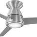 52 in. Matte Black 3 Blade Flush Mount Outdoor Ceiling Fan with LED Light Kit and Remote, Works with Alexa Google Assistant Samsung Things Ios android APP-30-ErisView