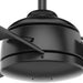52 in. Matte Black Ceiling Fan, 3 Blade Ceiling Fan with Light, Hugger Ceiling Fans-11-ErisView