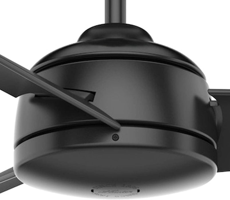 52 in. Matte Black Ceiling Fan, 3 Blade Ceiling Fan with Light, Hugger Ceiling Fans-11-ErisView
